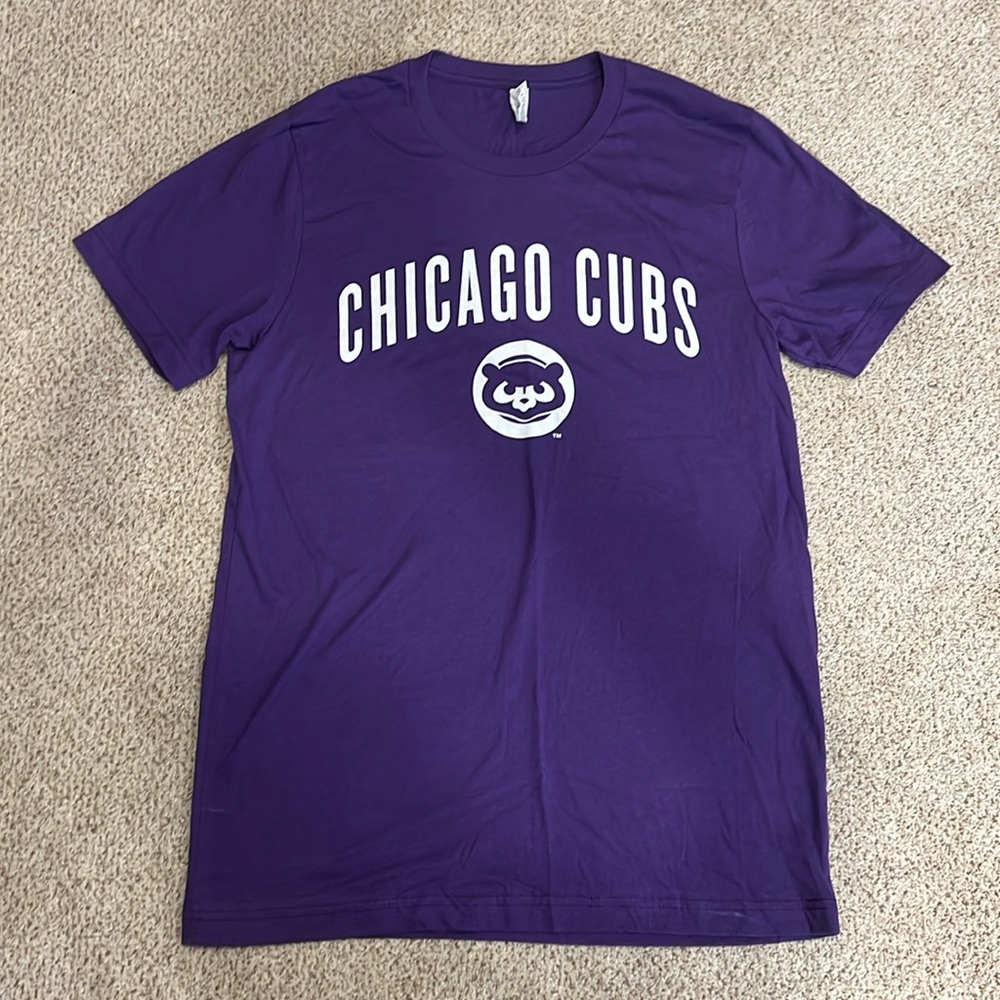 Purple Chicago cubs tshirt